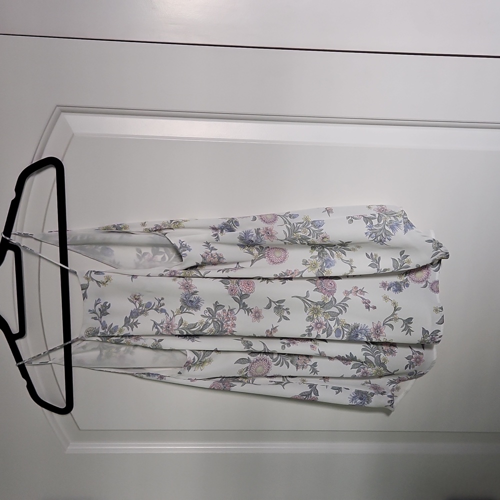 LOFT Floral Razerback Spaghetti Strap Tank - Picture 2 of 5